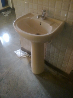 Sink with pedastal