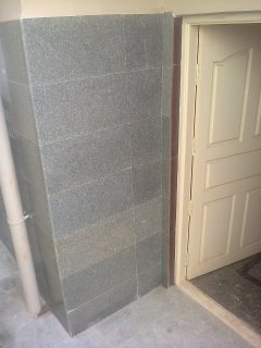 Granite clading corner