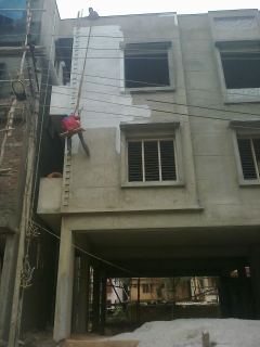 Painting process applying primer