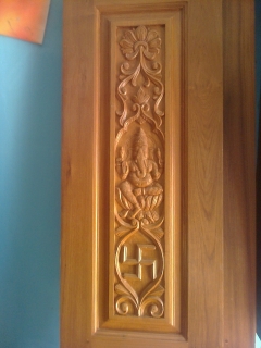 puja room door design 3