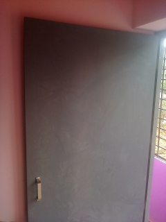 Bathroom plastic door