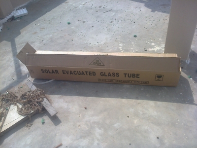 Solar water heater fixing 9